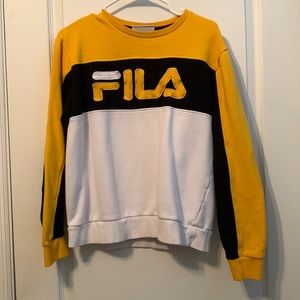 FILA Yellow Fleece Crewneck !